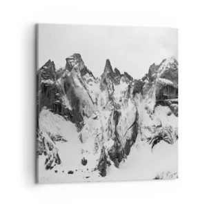 Impression sur toile - Image sur toile - Crête dangereuse de granit - 60x60 cm