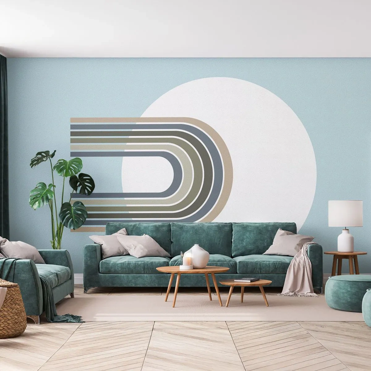 Papier Peint Photo Premium Canvas - Attraction irrésistible - Abstraction, Graphique, Morceau - 150x105 cm