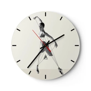 Horloge murale - Pendule murale - Dans le théatre de la vie - 40x40 cm