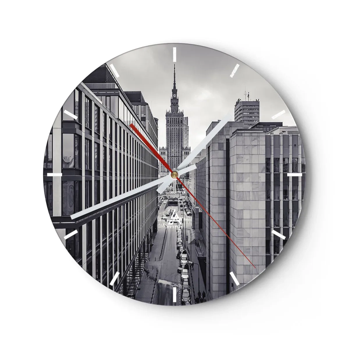 Horloge murale - Pendule murale - Vallée de Varsovie - 40x40 cm