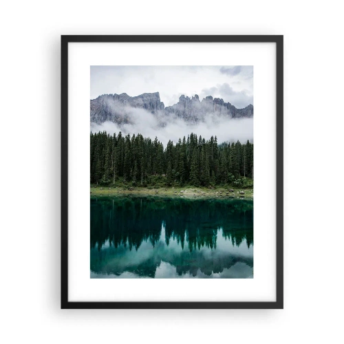 Affiche dans un cadre noir - Poster - Chut, chut, ne réveillons pas l'eau qui dort - 40x50 cm