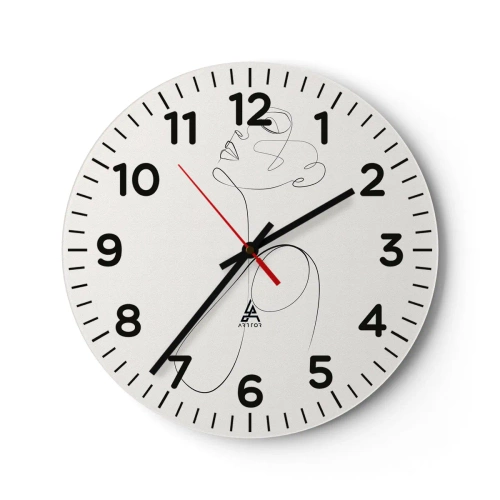 Horloge murale - Pendule murale - En boucle dans les rêves - 30x30 cm
