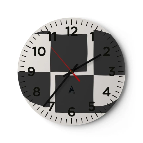 Horloge murale - Pendule murale - Antithèse - Synthèse - 30x30 cm