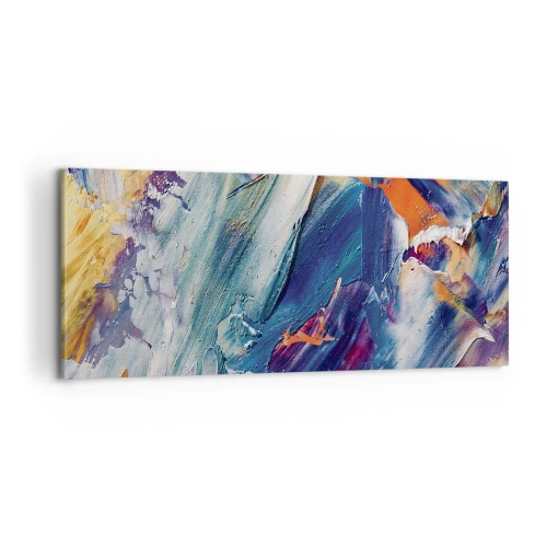 Impression sur toile - Image sur toile - Confusion des couleurs - 100x40 cm