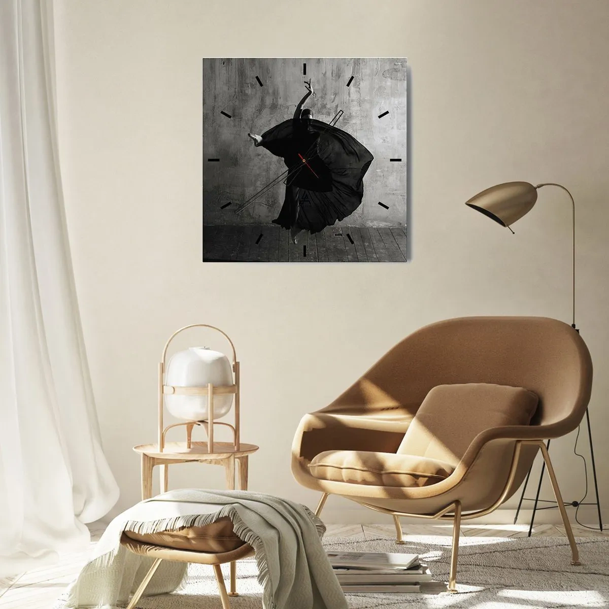 Horloge murale - Pendule murale - Pas plein de passion - 40x40 cm