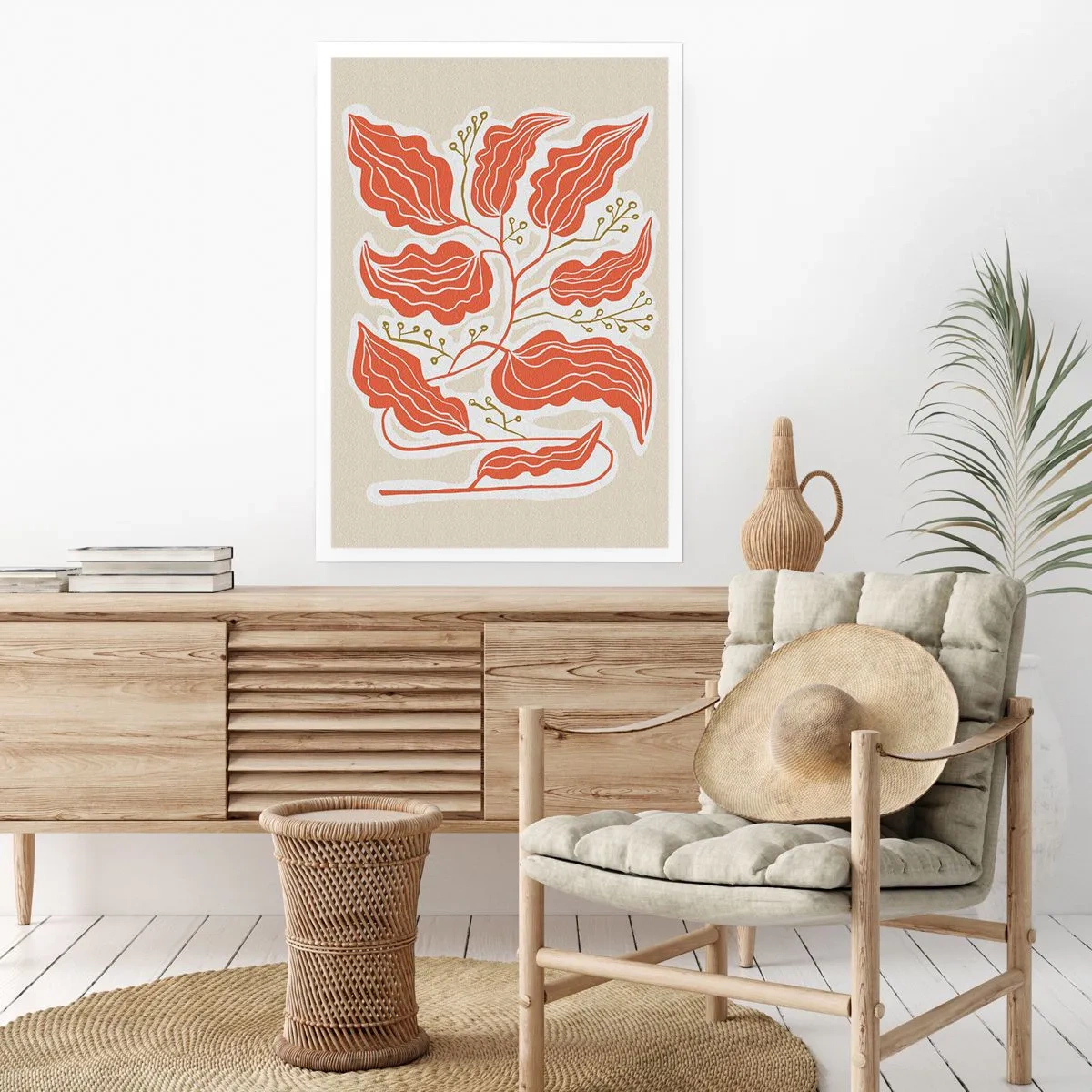 Affiche - Poster - Folk et coloré - 30x40 cm