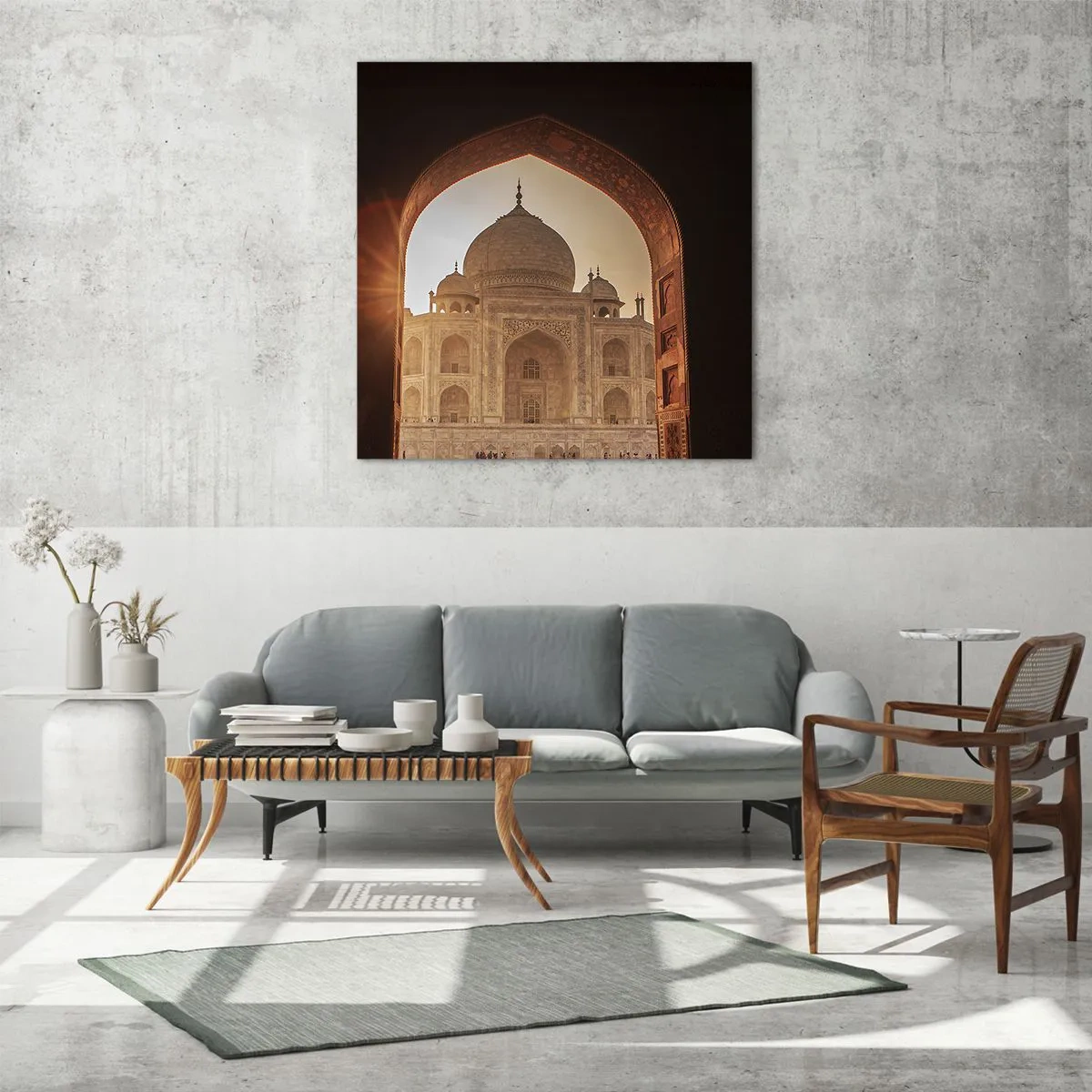 Impression sur verre - Image sur verre - Un monument à l'amour surnaturel - 70x70 cm