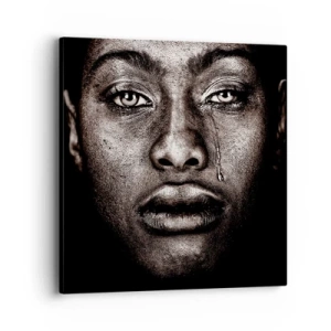 Impression sur toile - Image sur toile - Une larme - 40x40 cm