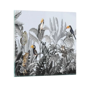 Impression sur verre - Image sur verre - Conte de fées africain - 30x30 cm