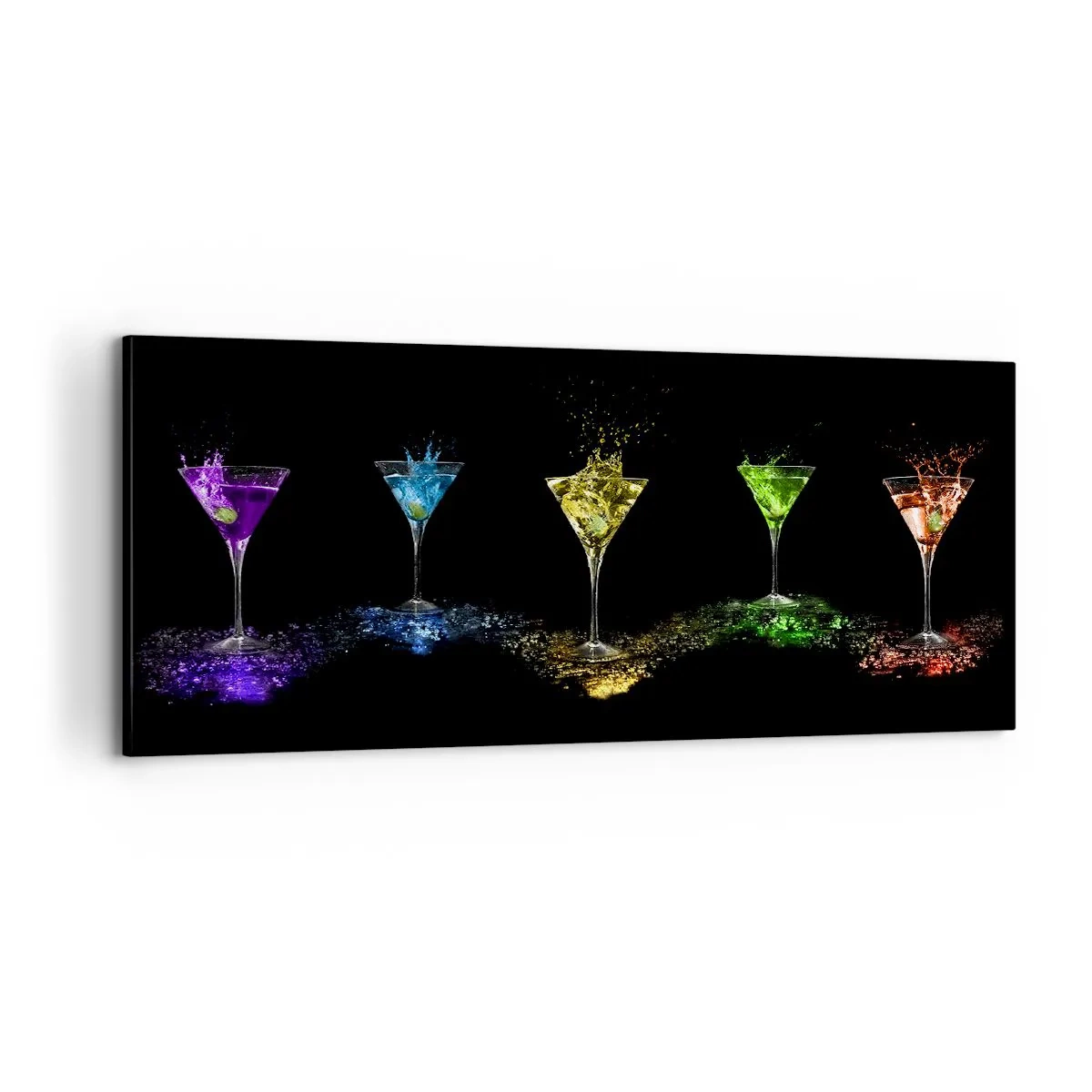 Impression sur toile - Image sur toile - Couleurs de joie en verre de cristal - 100x40 cm