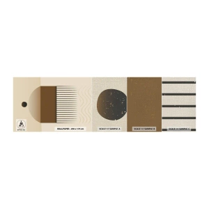 Échantillon de Papier Peint Premium Canvas - Différents états - Abstraction, Morceau, Minimalisme - 100x30 cm