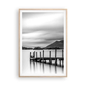 Affiche dans un chêne clair - Poster - Douceur et force - 70x100 cm