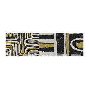 Échantillon de Papier Peint Premium Sand - Composition : routes et ruelles - Vieilli, Abstraction, Morceau - 100x30 cm