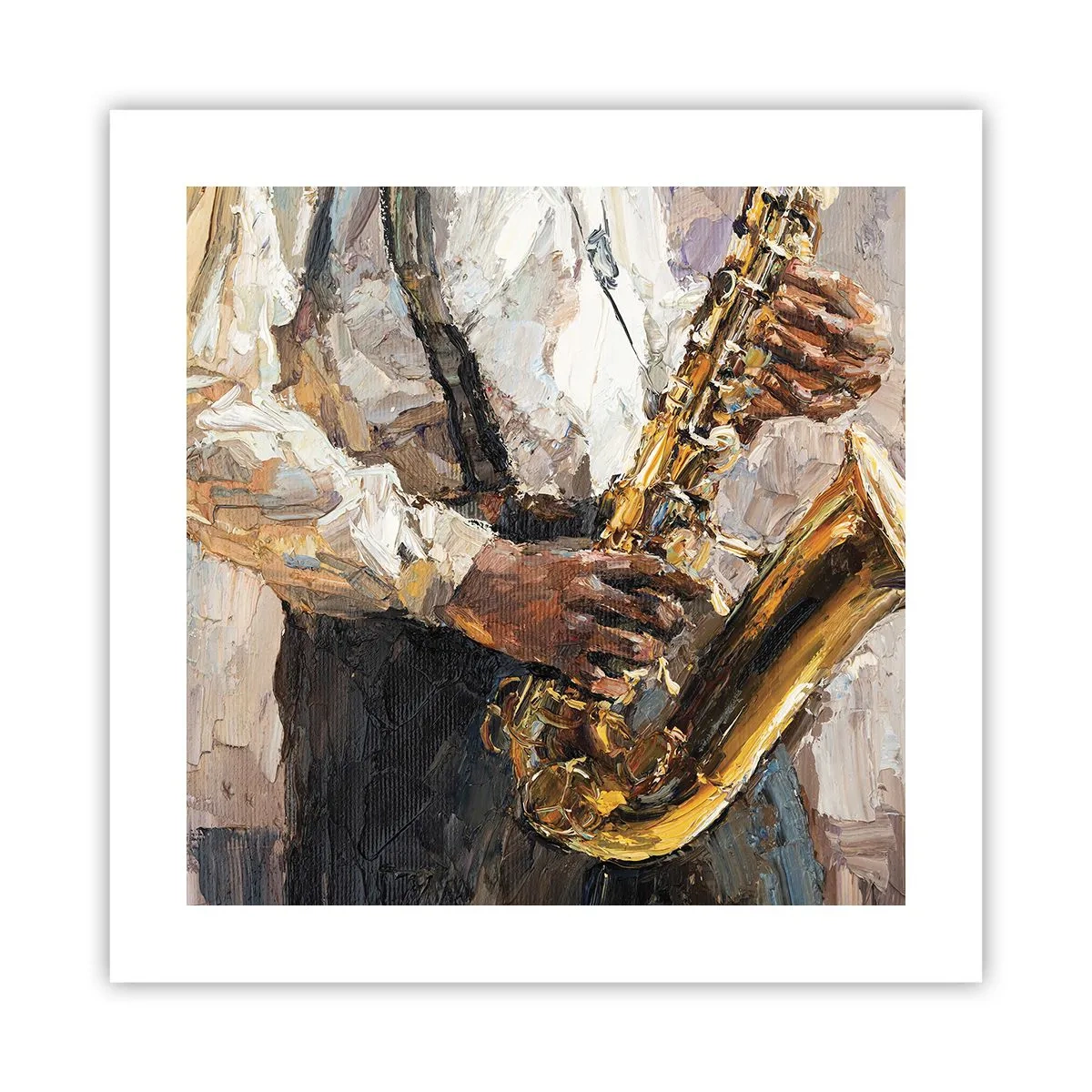 Affiche - Poster - C'est l'heure du solo - 40x40 cm