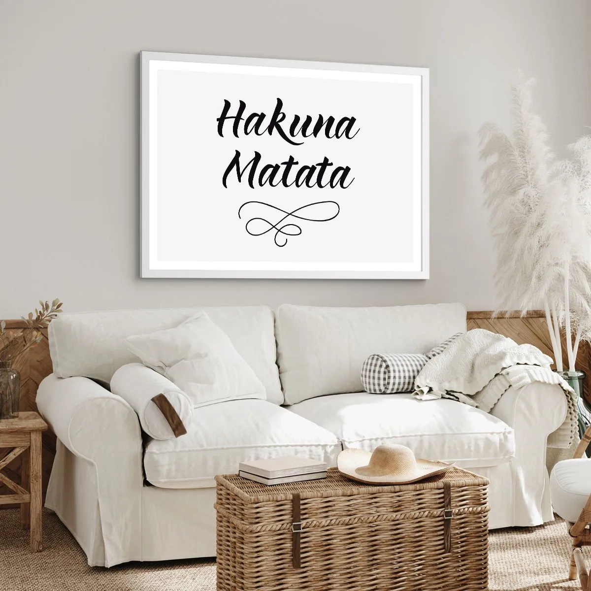 Affiche dans un cadre blanc - Poster - Le meilleur conseil - 70x50 cm