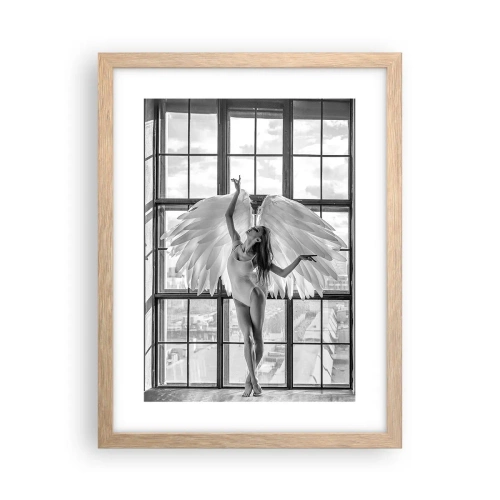 Affiche dans un chêne clair - Poster - La ville des anges? - 30x40 cm