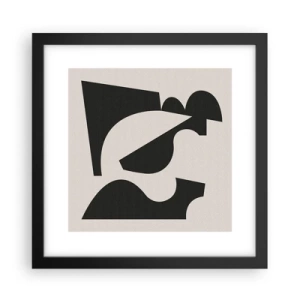 Affiche dans un cadre noir - Poster - À monter soi-même - 30x30 cm