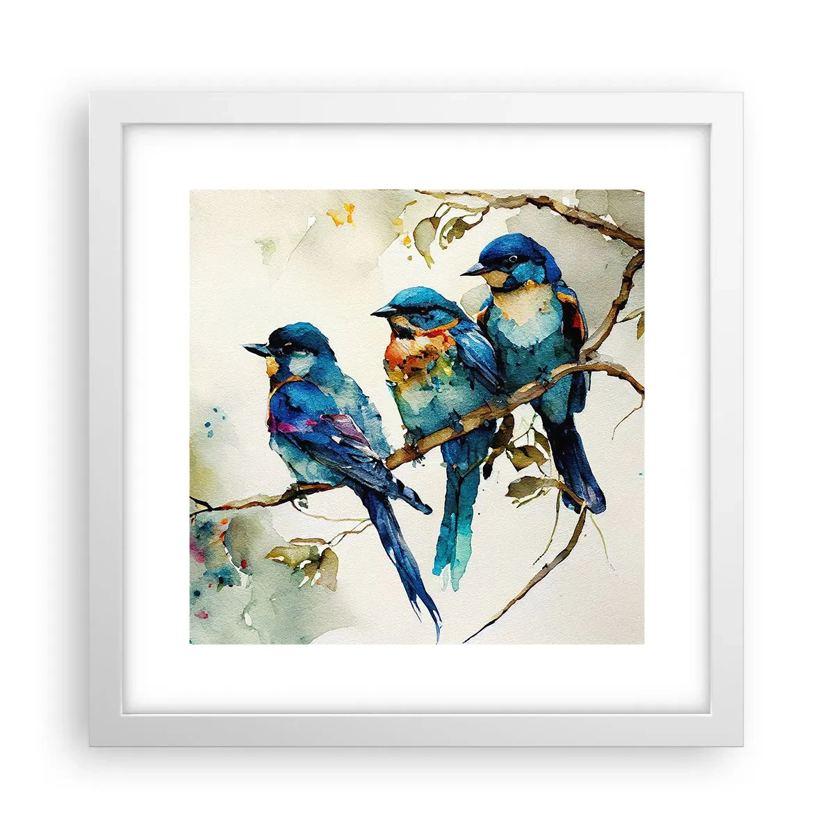 Affiche dans un cadre blanc - Poster - A-t-il été offensé ? - 30x30 cm