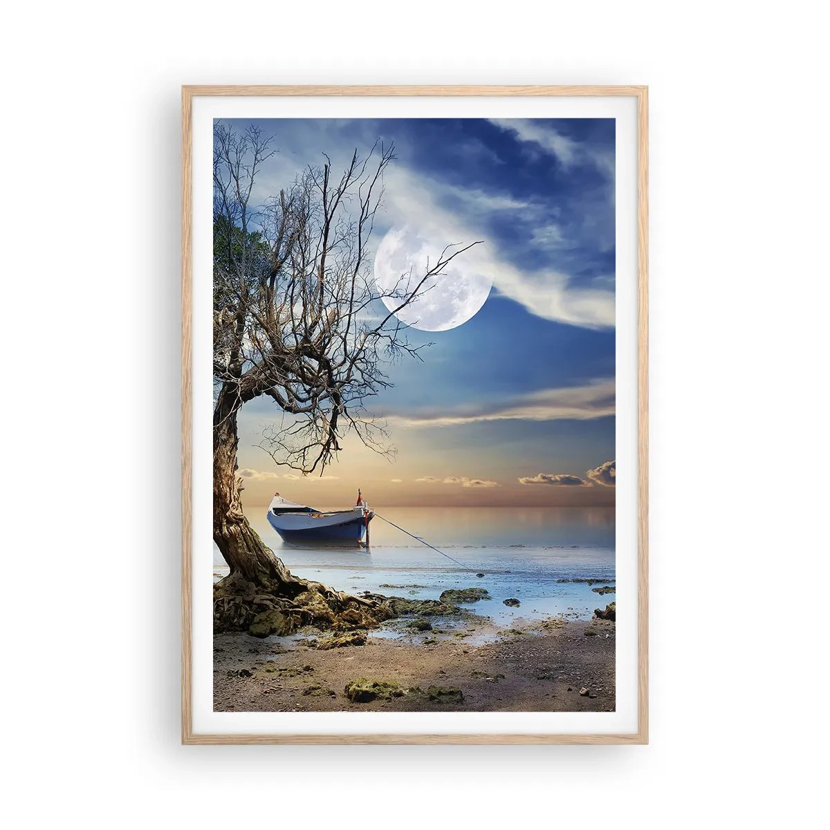 Affiche dans un chêne clair - Poster - Est-ce la fin ou le début ? - 70x100 cm