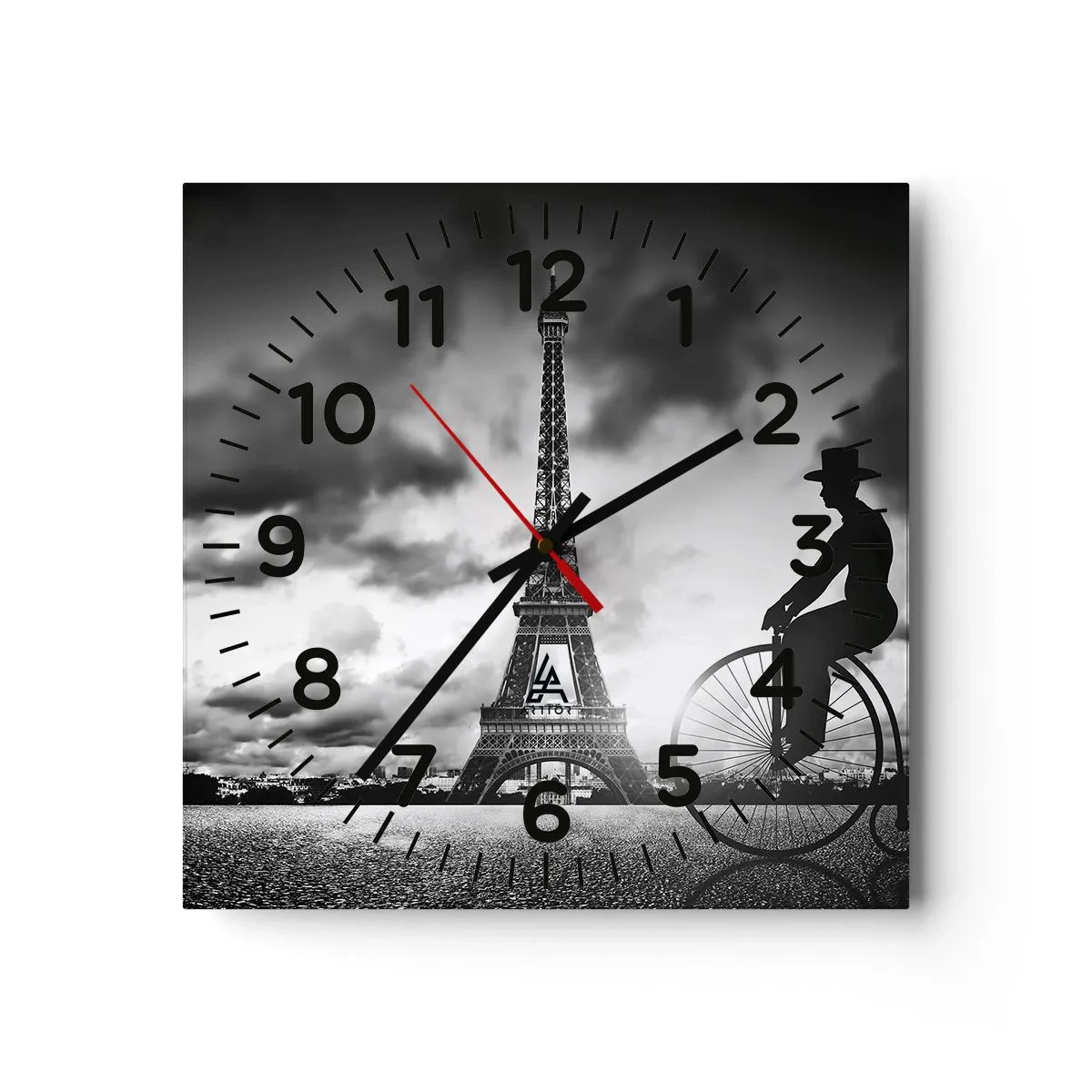 Horloge murale - Pendule murale - Nostalgie de la Belle Epoque - 30x30 cm