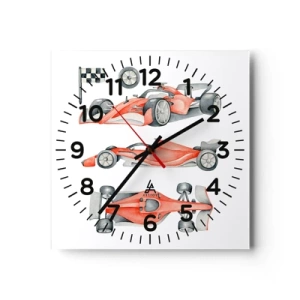 Horloge murale - Pendule murale - poursuis ton rêve - 30x30 cm