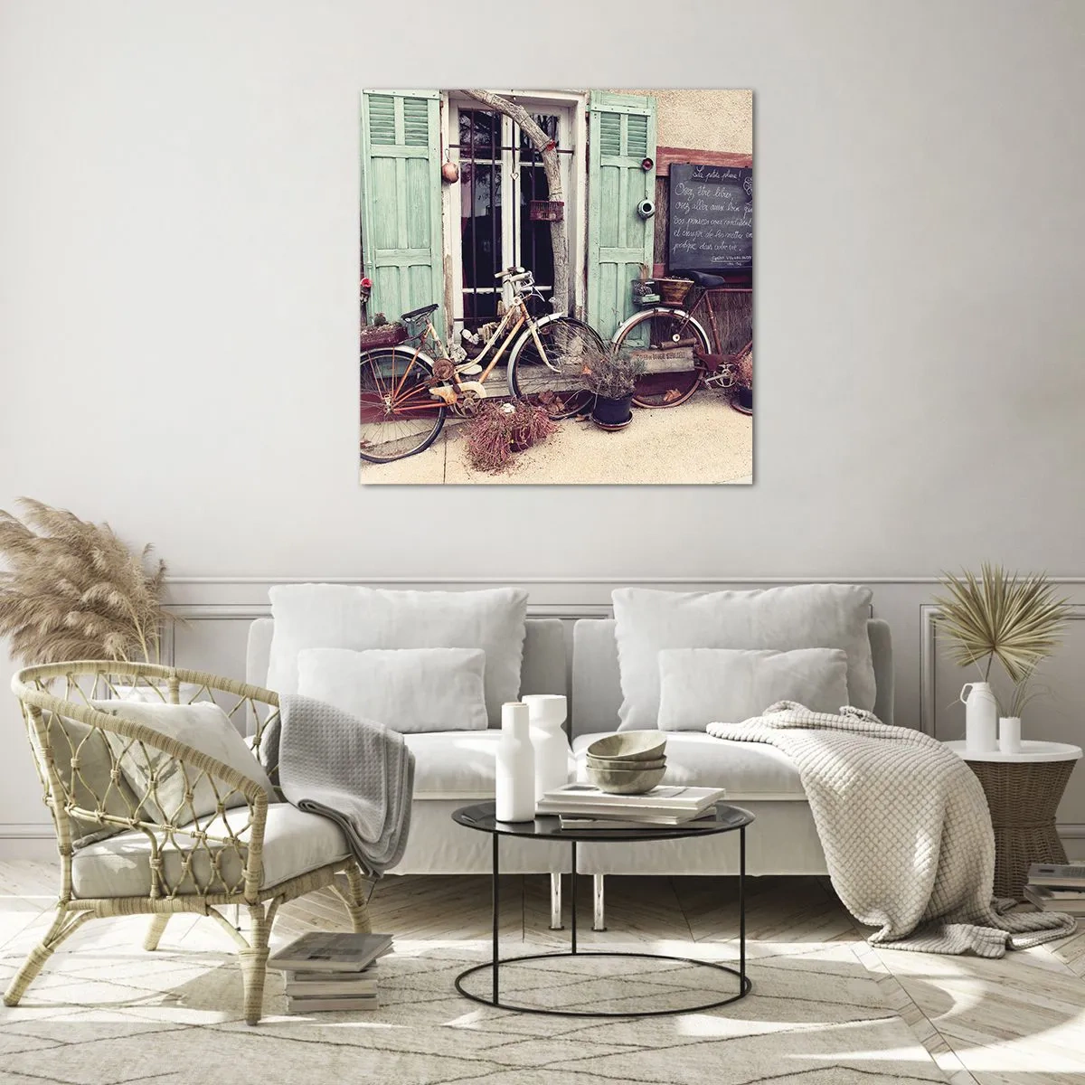 Impression sur verre - Image sur verre - Que la province vive - 30x30 cm