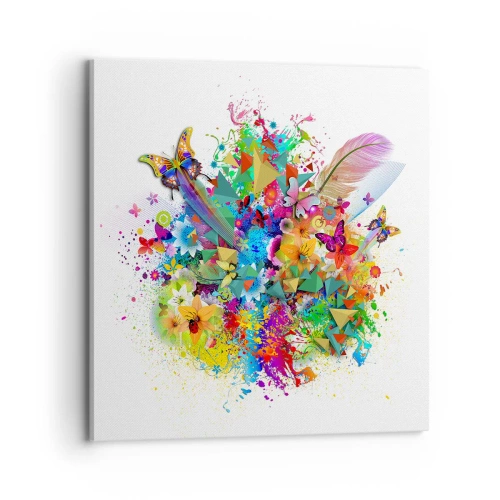 Impression sur toile - Image sur toile - Un bouquet de joie - 70x70 cm