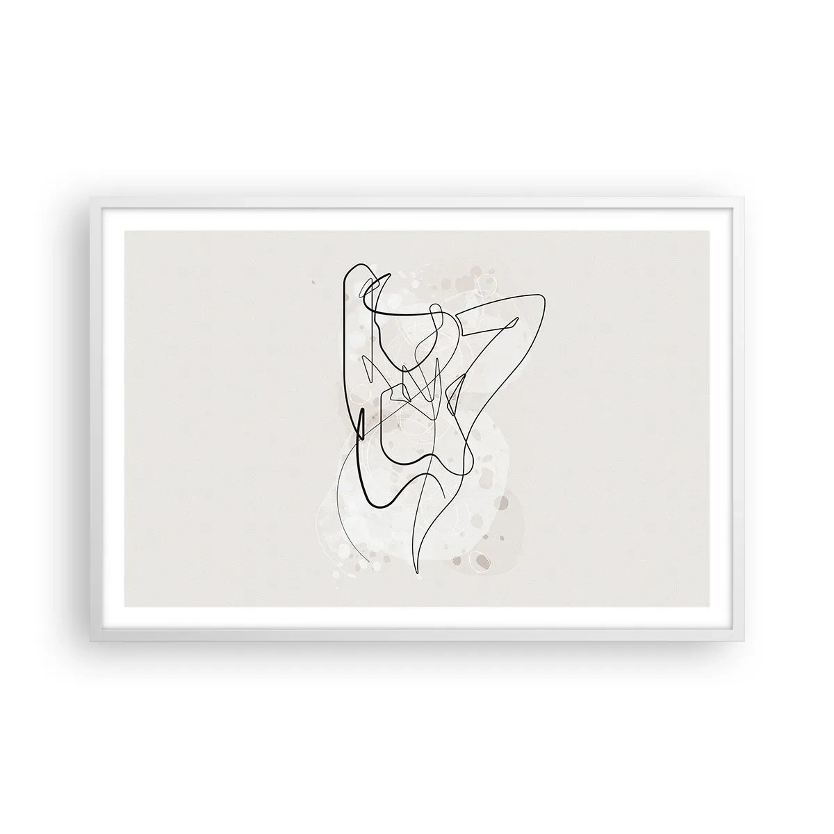 Affiche dans un cadre blanc - Poster - L'art de la séduction - 91x61 cm