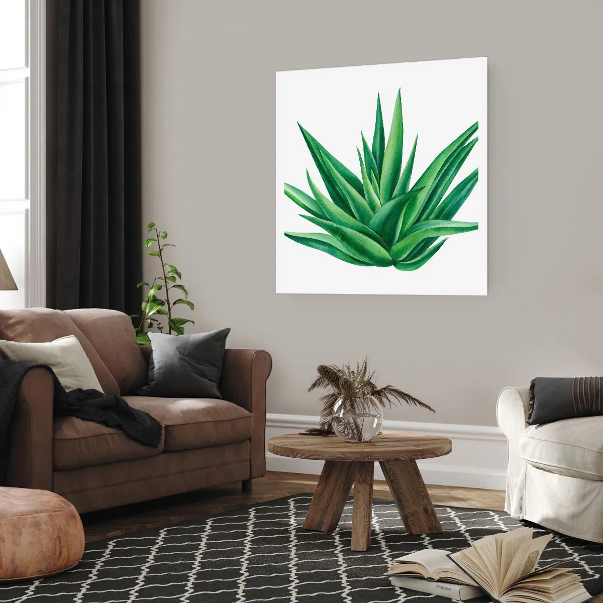 Affiche - Poster - Vert – force – vie - 40x40 cm