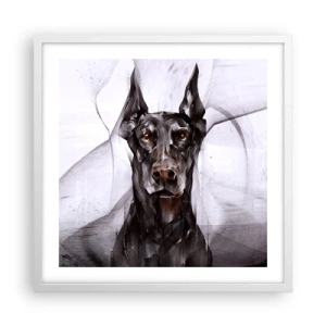 Affiche dans un cadre blanc - Poster - Né noble - 50x50 cm