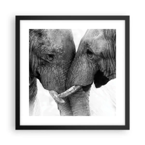 Affiche dans un cadre noir - Poster - Confession sincère - 40x40 cm