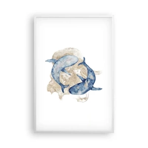 Affiche dans un cadre blanc - Poster - Amis ou amoureux? - 61x91 cm