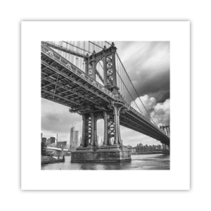 Affiche - Poster - Au coeur de la ville - 30x30 cm