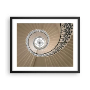 Affiche dans un cadre noir - Poster - À l'intérieur de la coquille - 50x40 cm