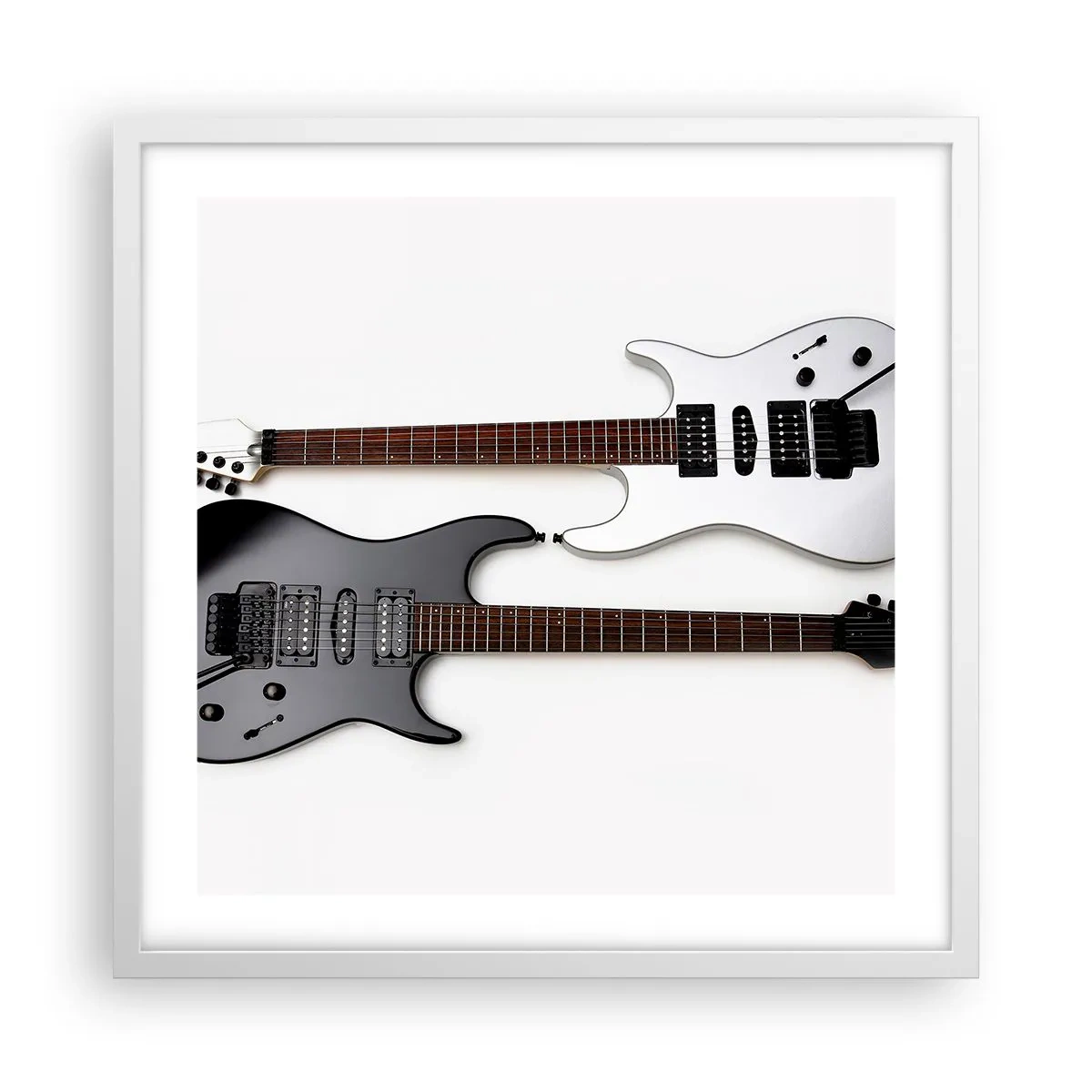 Affiche dans un cadre blanc - Poster - Harmonie des formes - 50x50 cm