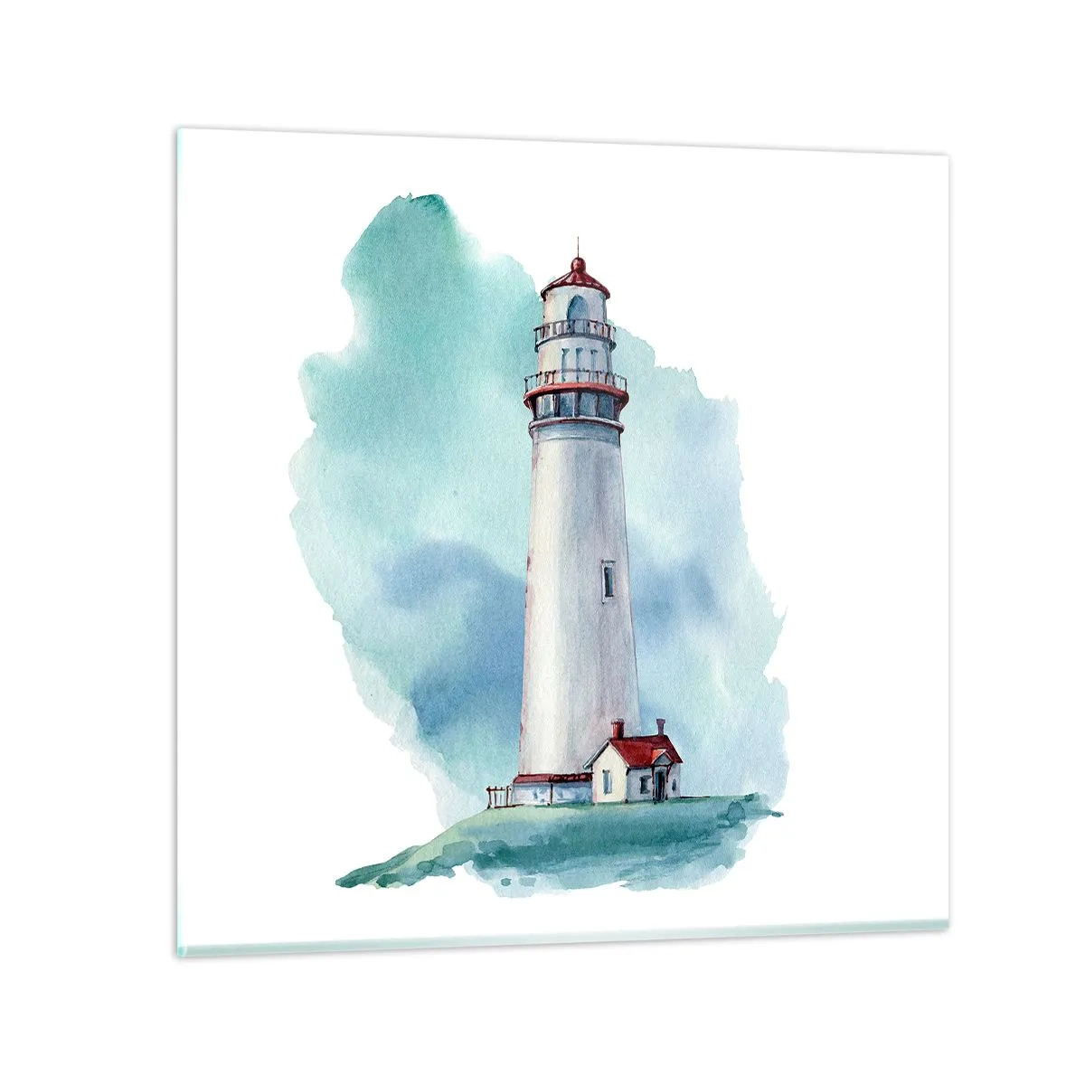 Impression sur verre - Image sur verre - La douce sœur du bleu - 70x70 cm