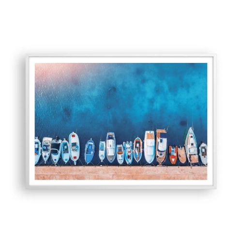 Affiche dans un cadre blanc - Poster - En une seule fois - 100x70 cm