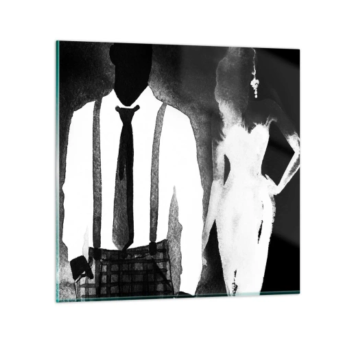 Impression sur verre - Image sur verre - Ambiance noire - 40x40 cm