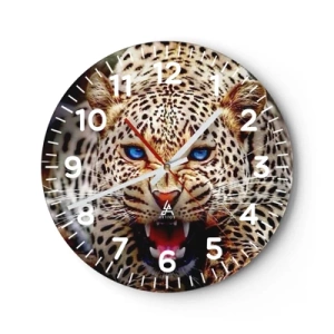 Horloge murale - Pendule murale - La colère de la beauté ne fait pas de mal - 30x30 cm