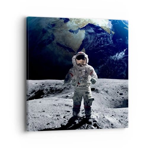 Impression sur toile - Image sur toile - Salutations de la lune - 40x40 cm