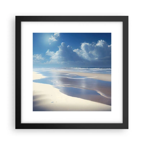 Affiche dans un cadre noir - Poster - Des vacances paradisiaques - 30x30 cm