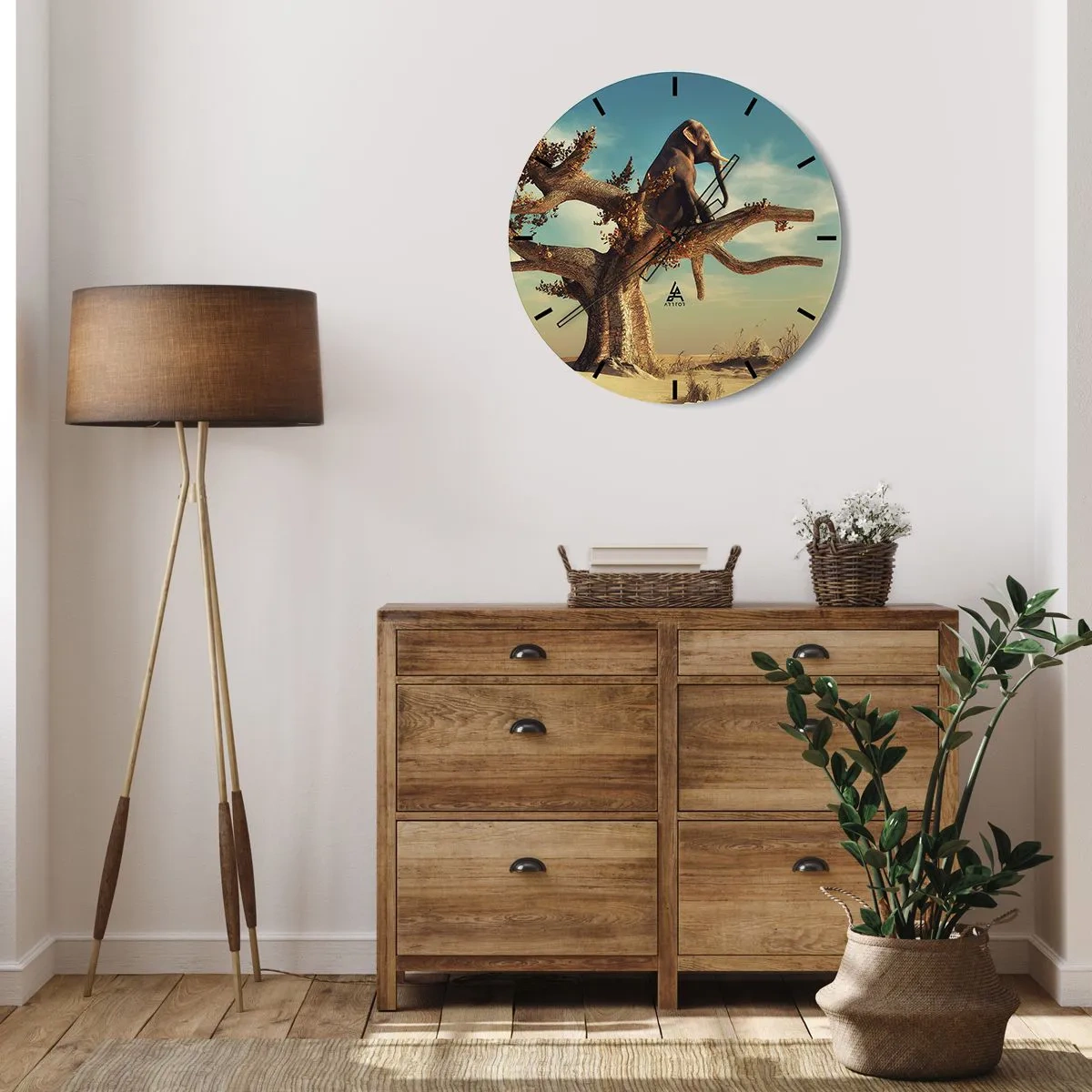 Horloge murale - Pendule murale - Nouveau point de vue - 40x40 cm