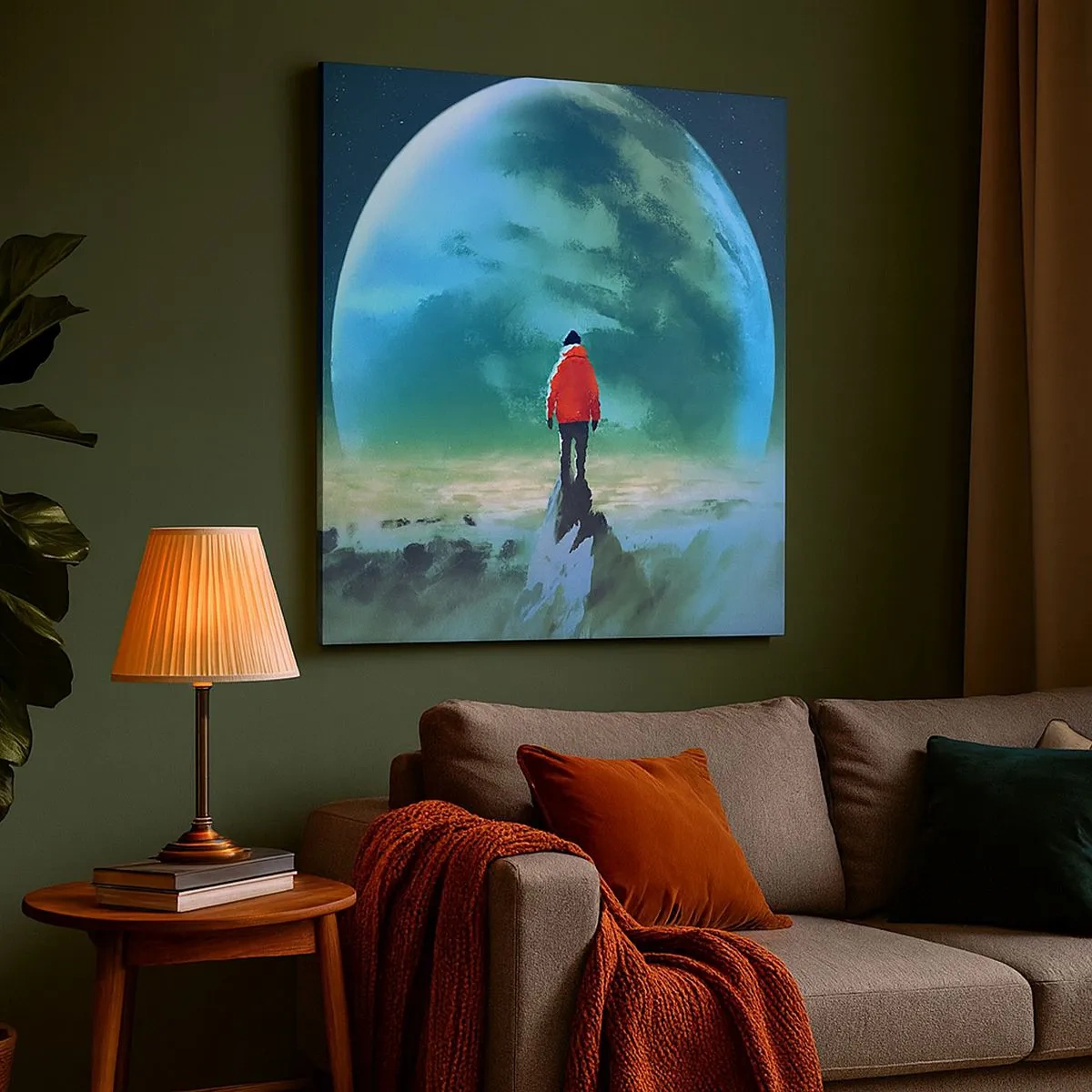 Impression sur toile - Image sur toile - Explorateur de la nouvelle terre - 30x30 cm