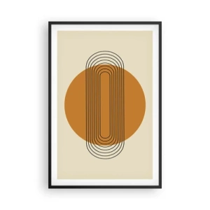 Affiche dans un cadre noir - Poster - Plan idéal - 61x91 cm