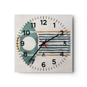 Horloge murale - Pendule murale - Signes et rituels - 30x30 cm