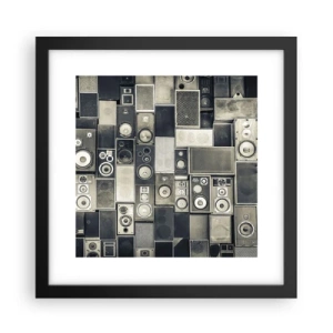 Affiche dans un cadre noir - Poster - Tout va bien - 30x30 cm