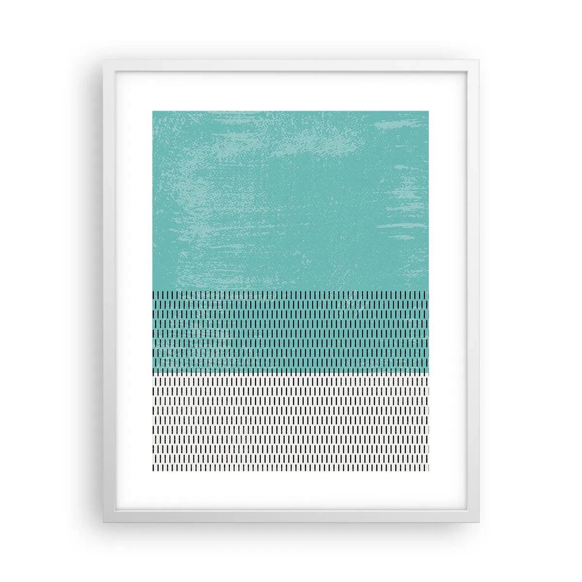 Affiche dans un cadre blanc - Poster - Composition équilibrée - 40x50 cm