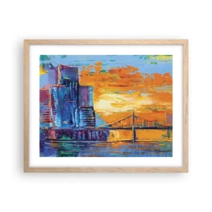 Affiche dans un chêne clair - Poster - Culture et nature - 50x40 cm