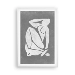 Affiche dans un cadre blanc - Poster - En pensée - 61x91 cm