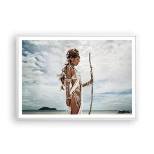 Affiche dans un cadre blanc - Poster - Reine des tropiques - 100x70 cm